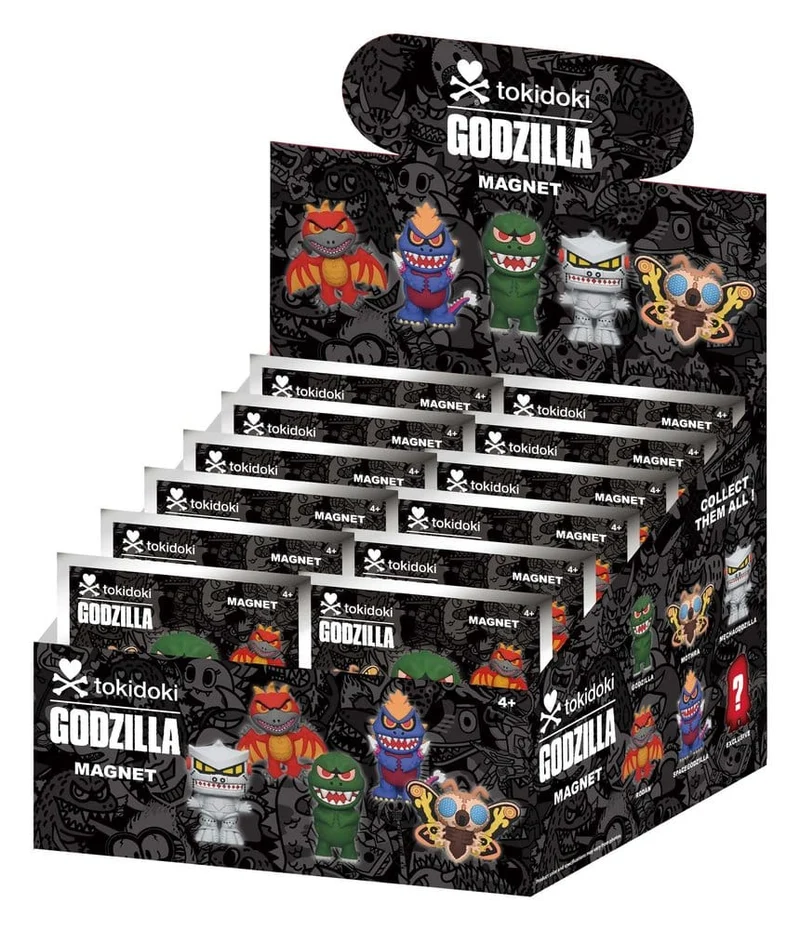 Tokidoki x Godzilla Magneter Blind Pack Serie 1 Display (12)