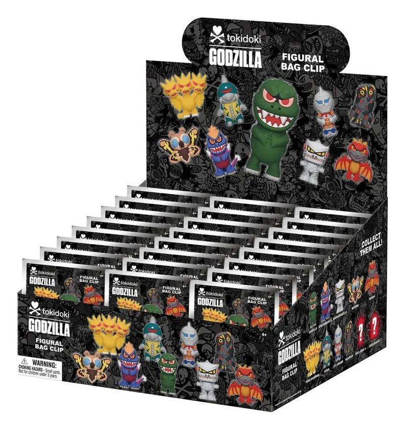 Tokidoki x Godzilla 3D Skumpåse Clips Display (24)