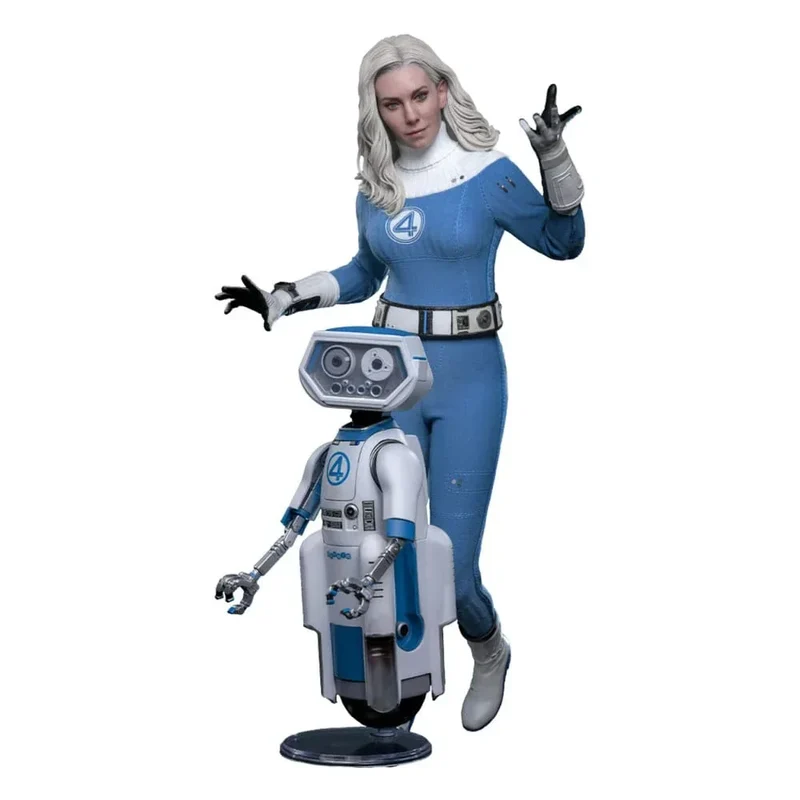 The Fantastic Four: First Steps Movie Masterpiece Action Figur 2-Pack 1/6 Invisible Woman & H.E.R.B.I.E. 28 cm
