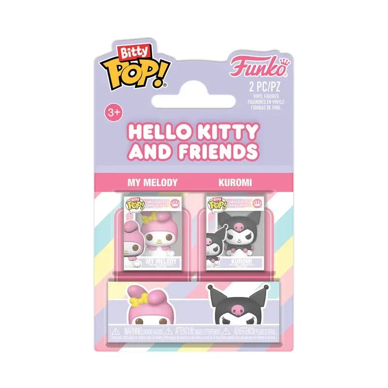 Hello Kitty Bitty POP! Figurer 2-Pack My Melody & Kuromi 2 cm