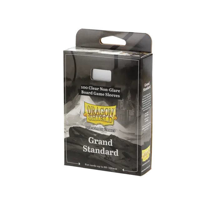 Dragon Shield - 100 Board Game Sleeves: Clear/Non-Glare - Grand Standard (88x126)