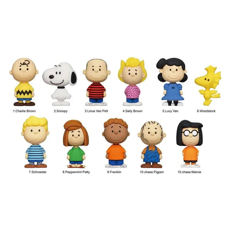 Peanuts 3D PVC Bag Clips Snoopy Series 1 Display