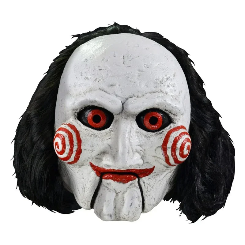 Saw Latex Mask Billy Puppet - Skrämmande Utseende för Halloween