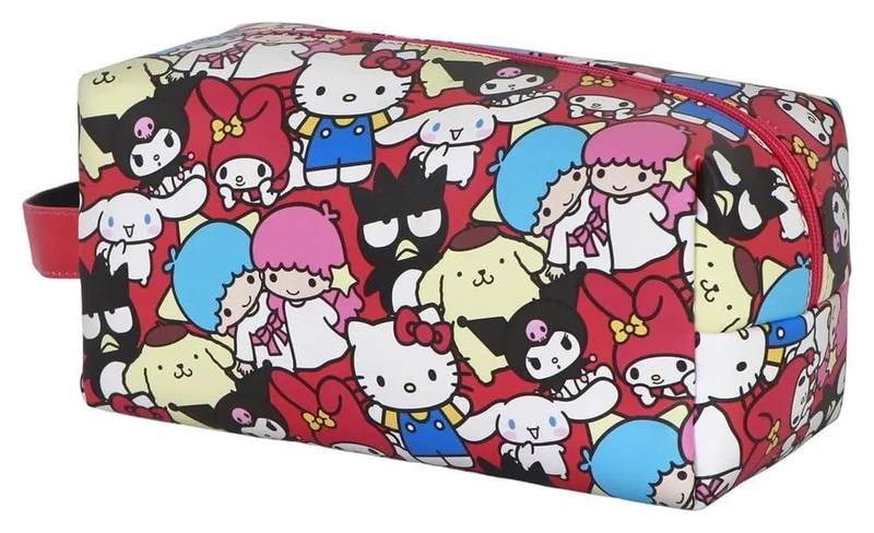 Sanrio Plus Brick Resvårdskosmetiktaske Hello Kitty Vänner Flerfärgad