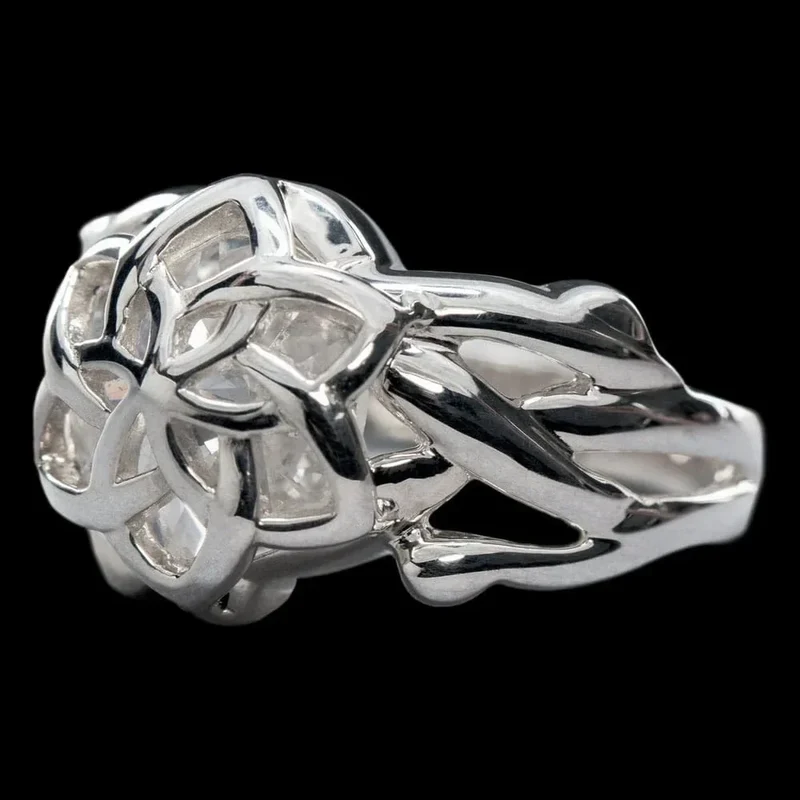 Lord of the Rings Nenya - Galadriels Ring (Sterling Silver) Stl 9.75