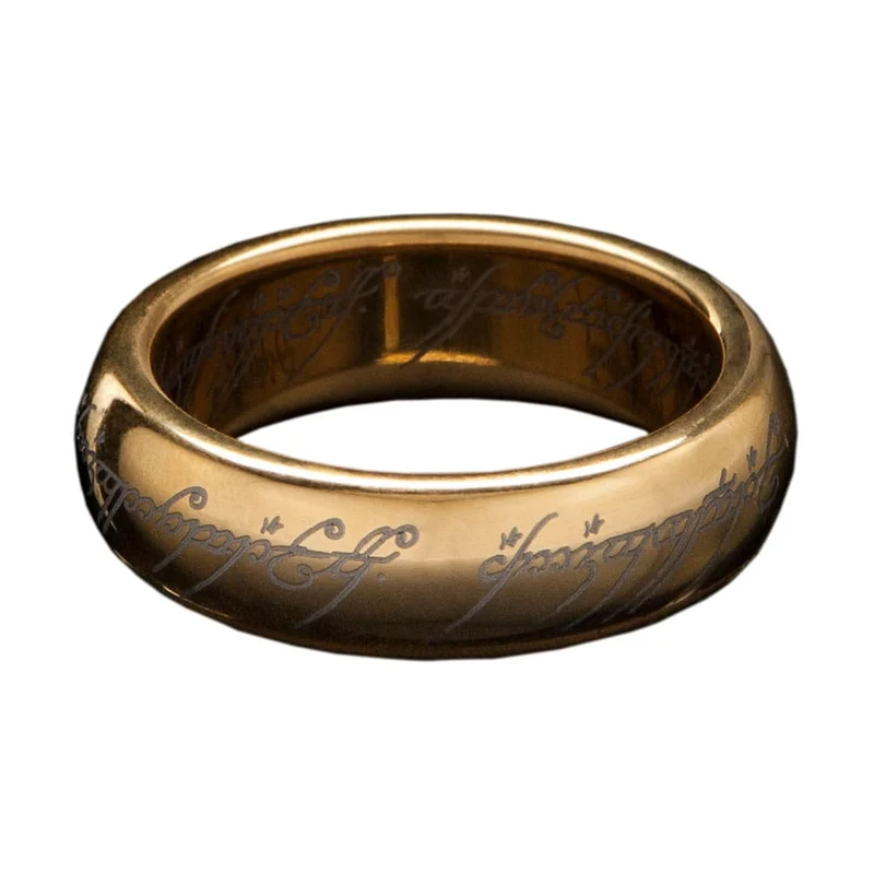 Lord of the Rings Tungstenringen The One Ring (guldpläterad) Storlek 13