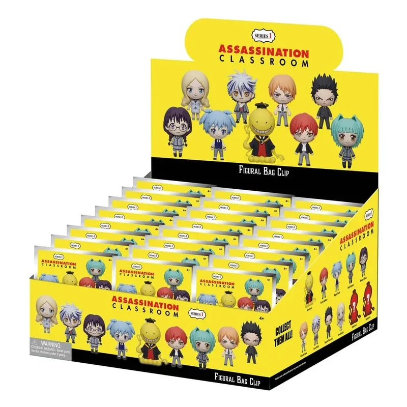 Assassination Classroom 3D Foam Bag Clips Series 1 Display (24)