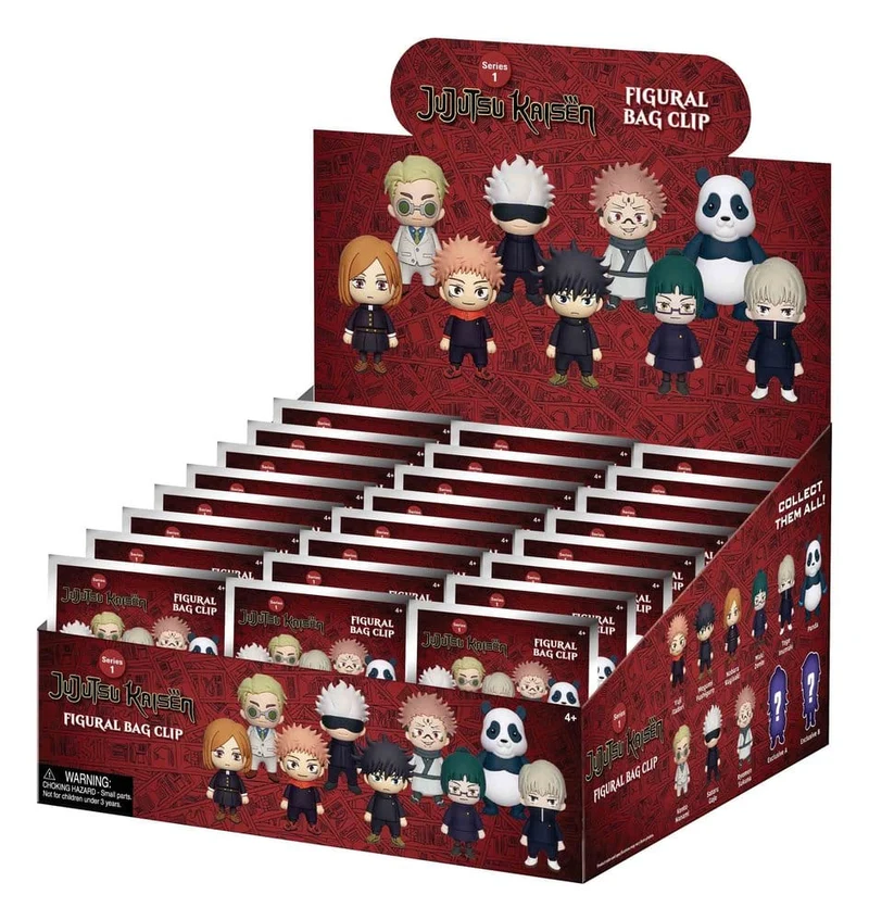 Jujutsu Kaisen 3D Skumpåse Clips Serie 1 Display (24)
