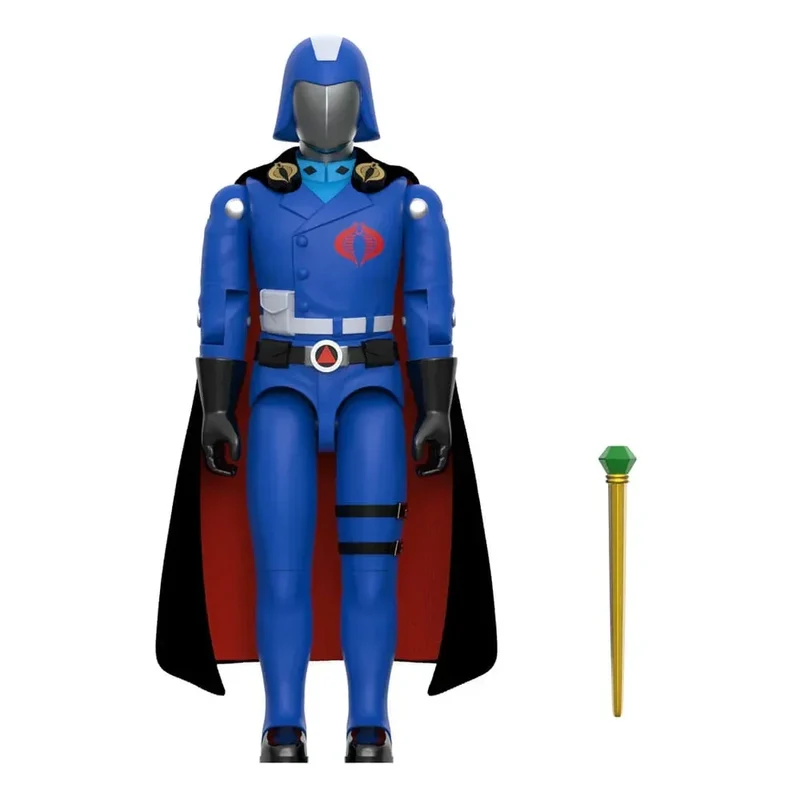 GI Joe ReAction+ Actionfigur Våg 06 Cobra Commander (Film, Svart Kappa) 10 cm