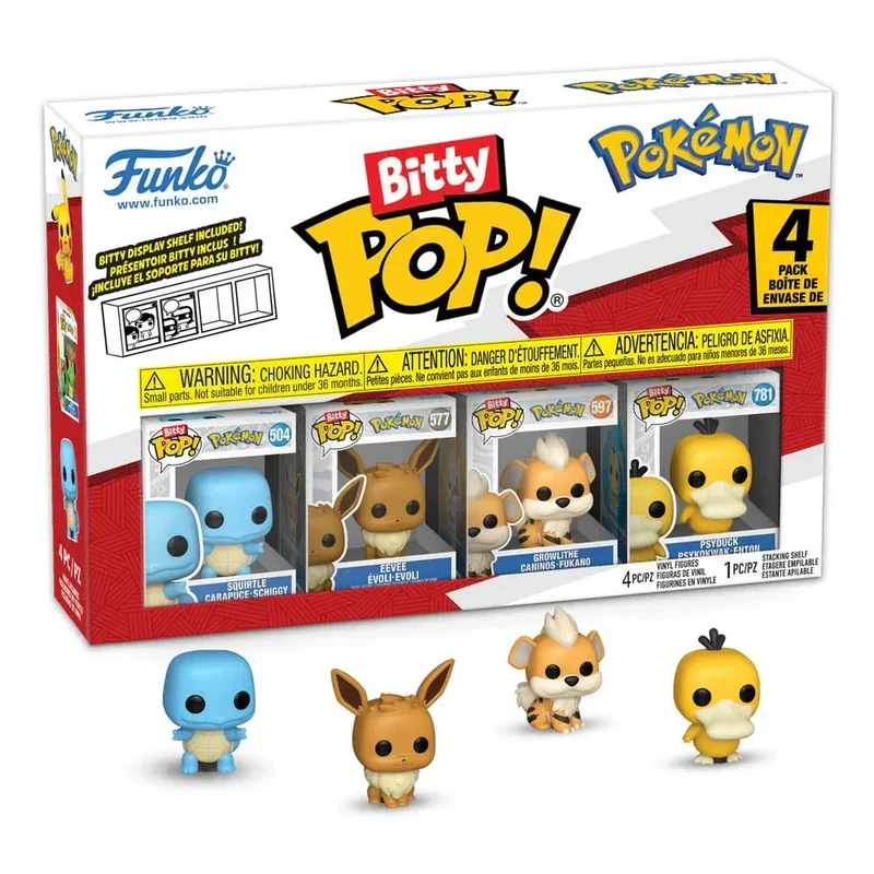 Pokémon Bitty POP! Figur 4-Pack Serie 4 - Mini Vinyl Figurer