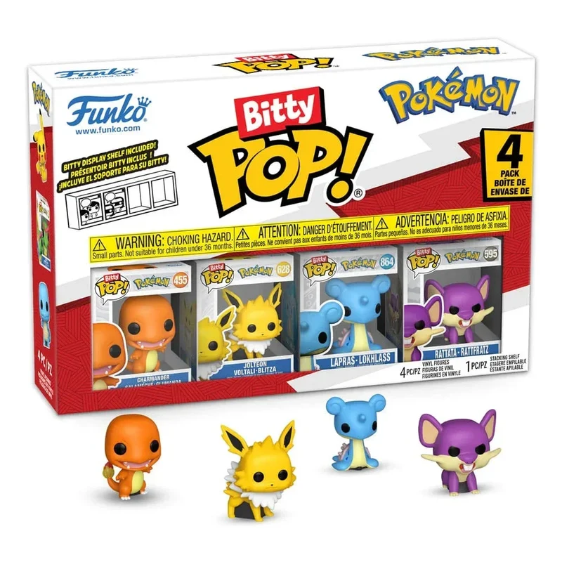 Pokémon Bitty POP! Figur 4-Pack Series 2 - 2 cm Mini Figurer