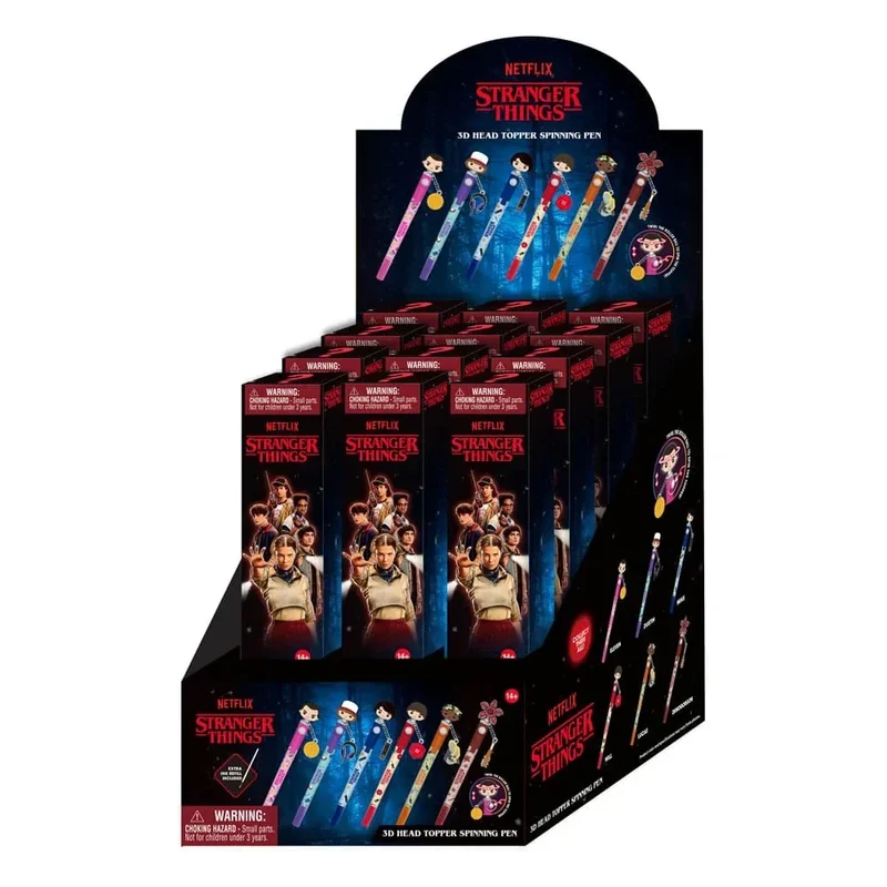 Stranger Things Pen 3D Huvud Topp Spinning Pen