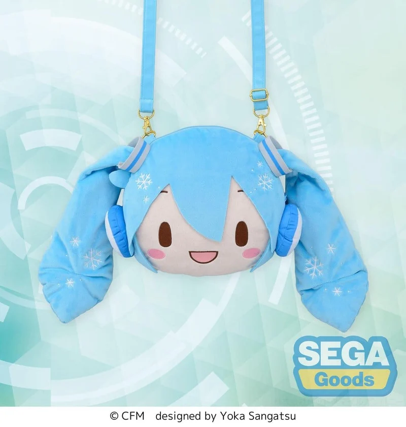 Karaktär Vokalserie 01: Hatsune Miku Fuwa Petit Axelremsväska Snow Miku