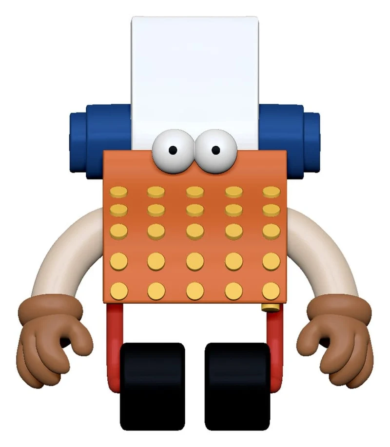Sesame Street ReAction Action Figur Wave 06 Skrivmaskinskillen 10 cm