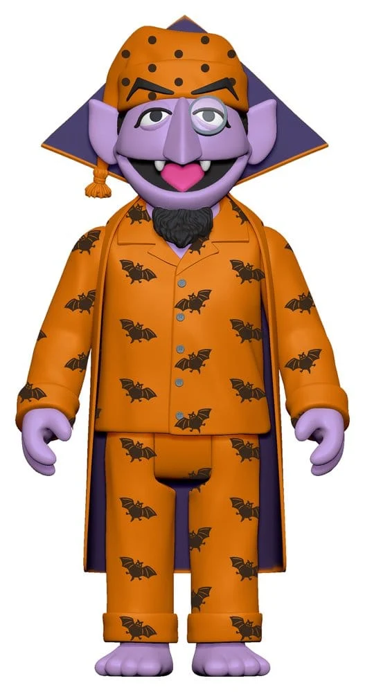 Sesame Street ReAction Action Figur Wave 06 Count Von Count (PJs) 10 cm