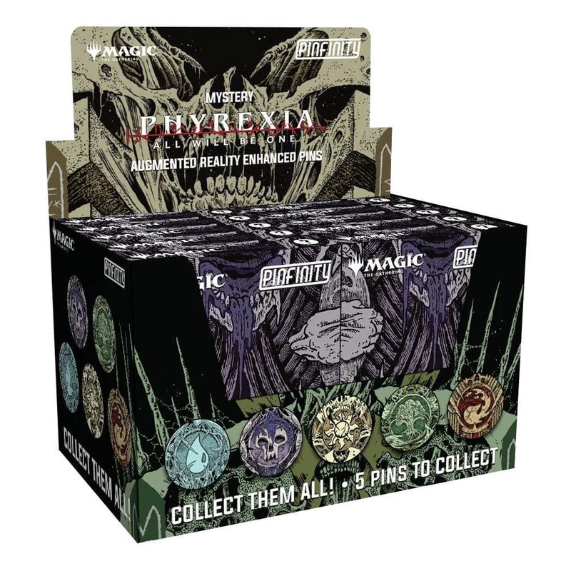 Magic: The Gathering Pins Blind Box Mystisk Phyrexia Inficerade Landområden Sortiment (10)