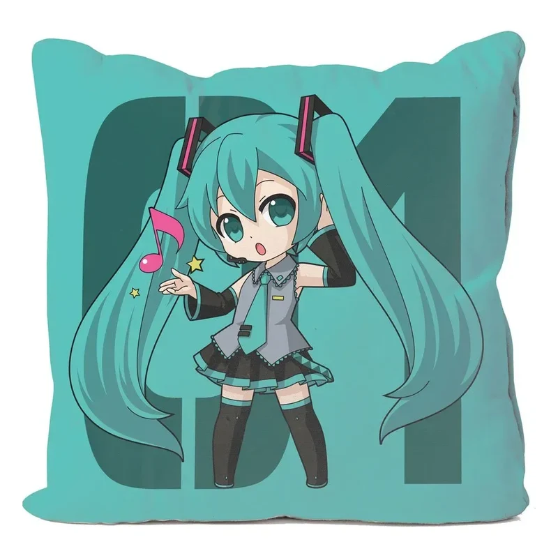 Hatsune Miku Vocaloid Kuddöverdrag 50 x 50 cm
