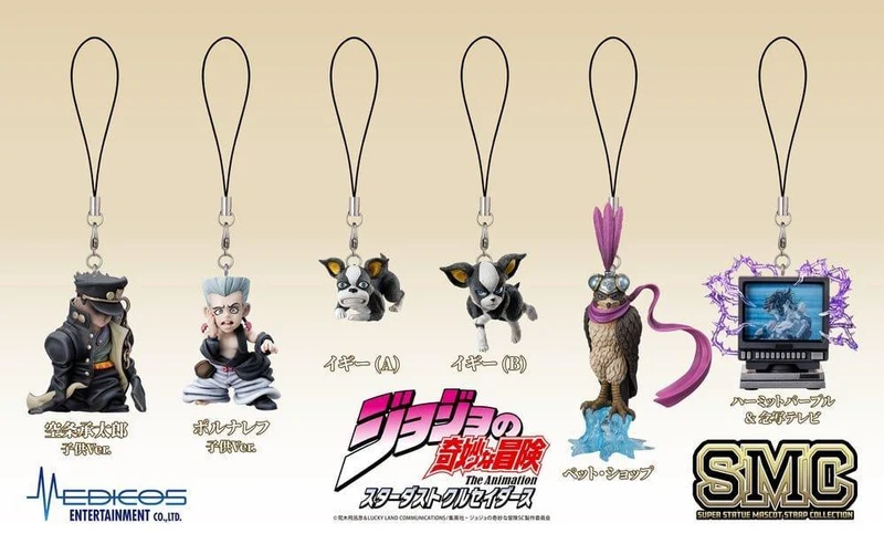 JoJo's Bizarre Adventure: Stardust Crusaders Minifigurer Set Chozo Maskot Rem Samling Blind Box (6)