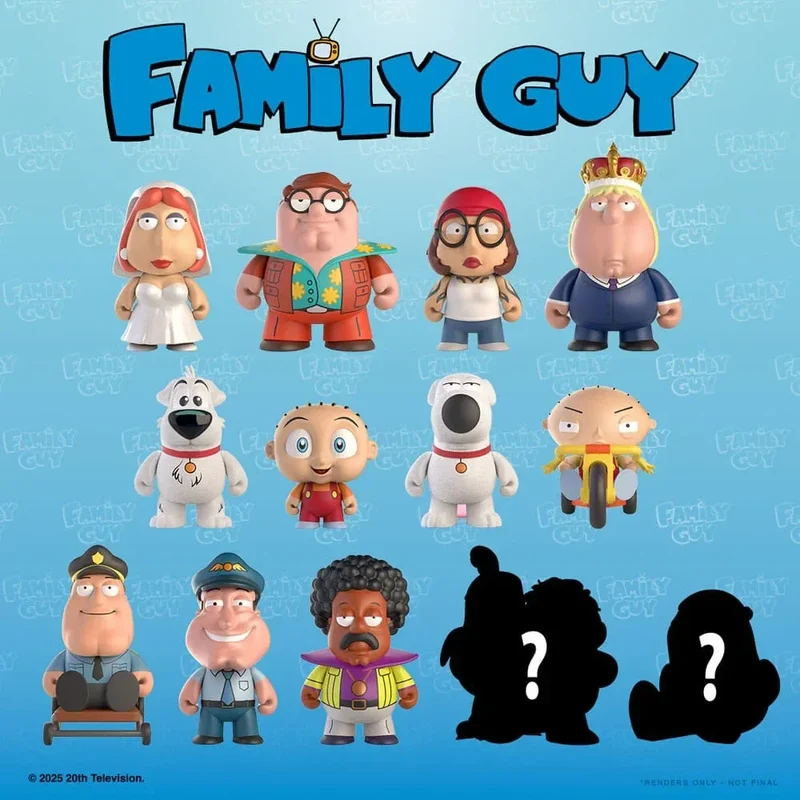 Family Guy Blind Box Mini Figurer 7 cm Freakin' Sweet Mini Series Display (24)