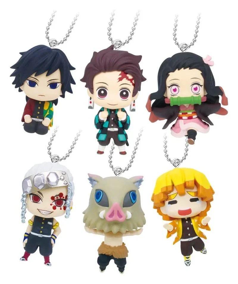 Demon Slayer: Kimetsu no Yaiba Swing Danglers Nyckelrings 3 cm Mystery Capsule Display (12)