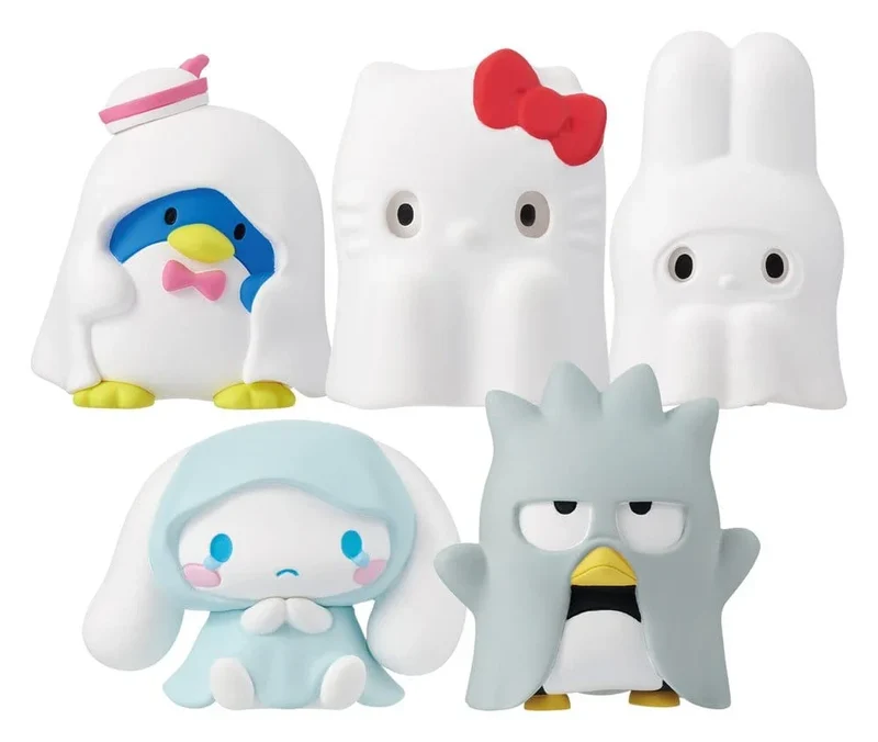 Sanrio Twinchees Mini Figurer Hello Kitty & Vänner Spelande Spöke 5 cm Blind Pack Display (24)