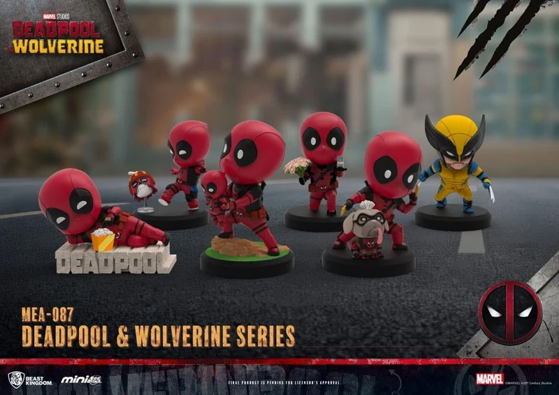 Deadpool 3 Deadpool & Wolverine Series Mini Egg Attack Figurer 8 cm