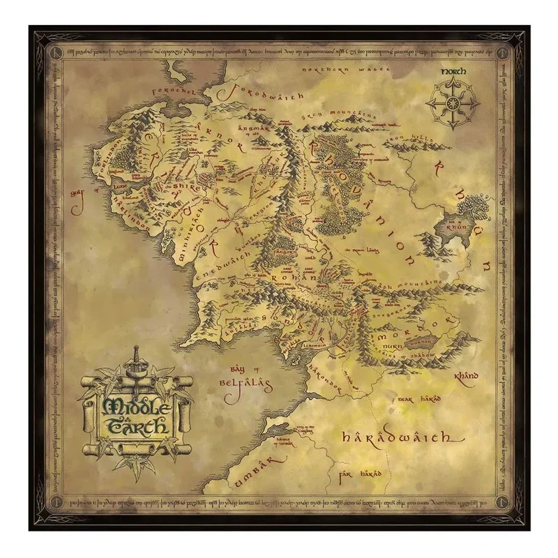 Lord of the Rings Pussel - Midgård (1000 bitar)