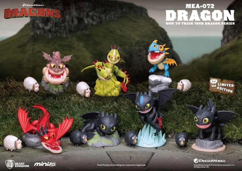 Draktränaren Mini Egg Attack Blind Box Figurer 10 cm Sortiment (6)