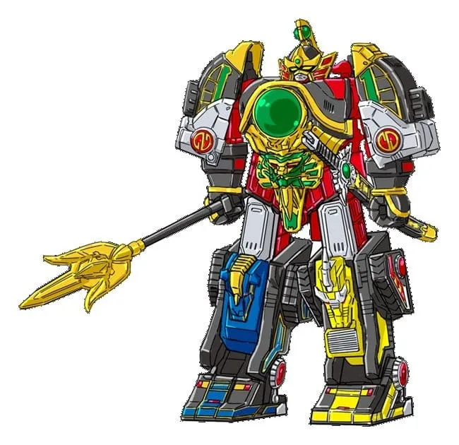 Mighty Morphin Power Rangers Thunder Megazord med Mega Power Sword Actionfigur 28 cm