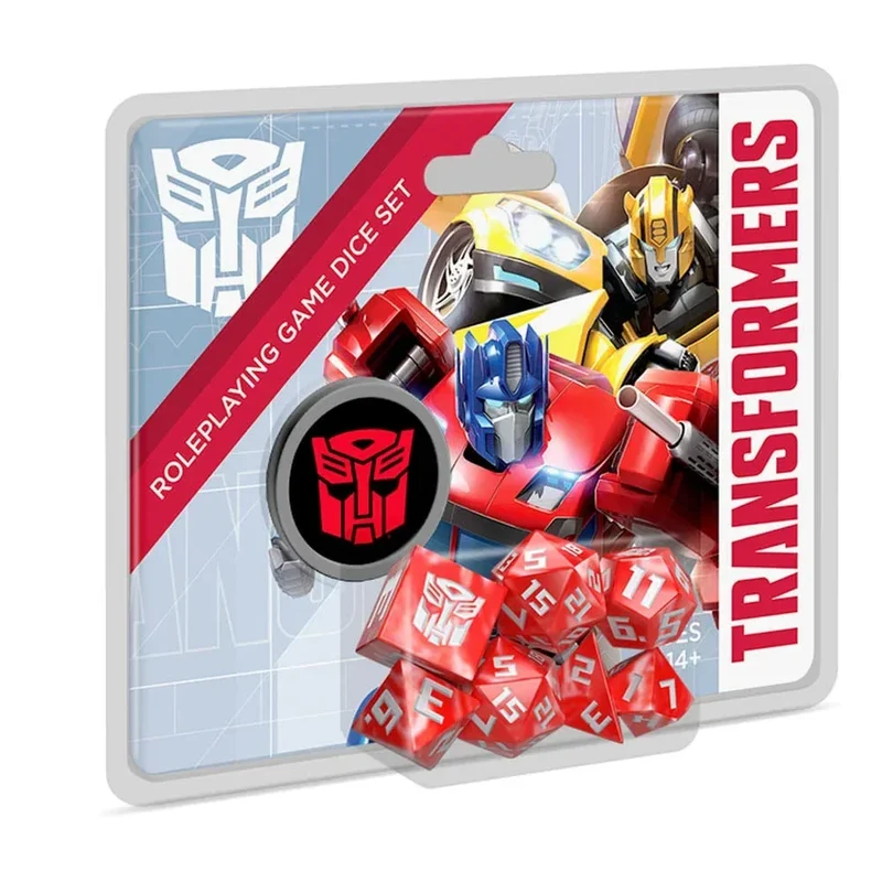 Transformers RPG Dice Set - 8-delad tärningsuppsättning för rollspel