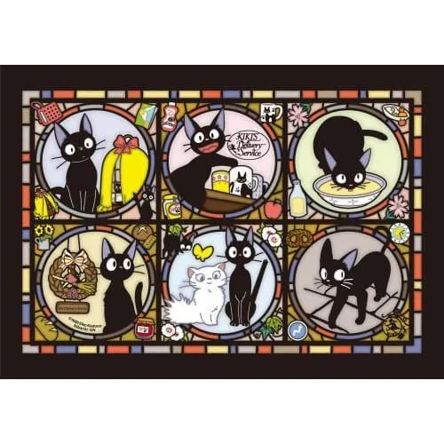 Kiki's Delivery Service Jigsaw Puzzle i Stained Glass - Jiji's Everyday