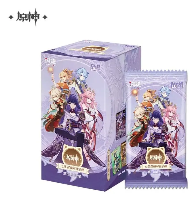 Genshin Impact Trading Card Game Serie 3 Blind Box Display (18) *Kinesisk Version*