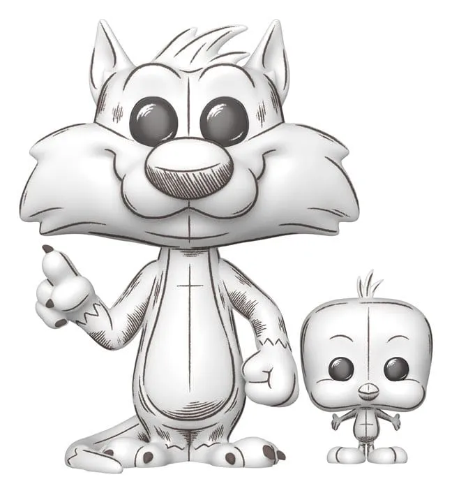 Looney Tunes POP!&Buddy Animation Figur Sylvester&Tweety 9 cm