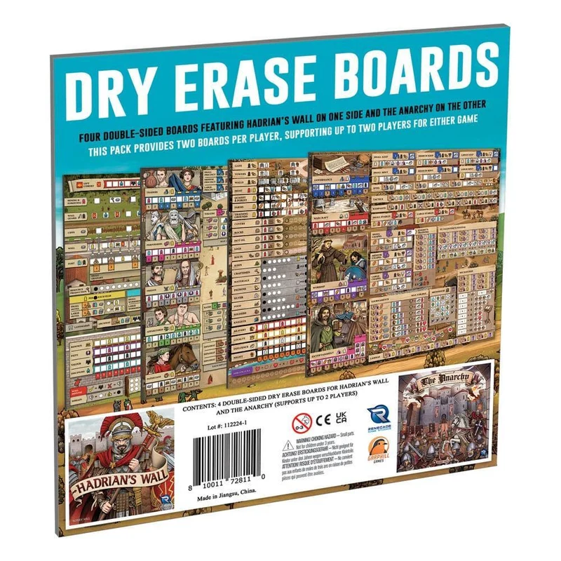 Hadrian's Wall & The Anarchy Whiteboard Spelset - Engelsk Version