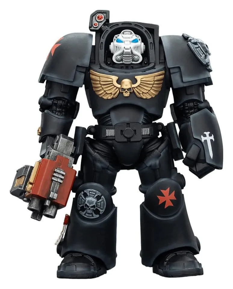 Warhammer 40,000 Action Figur Black Templars Terminator 2 med Power Fist och Storm Bolter 14 cm