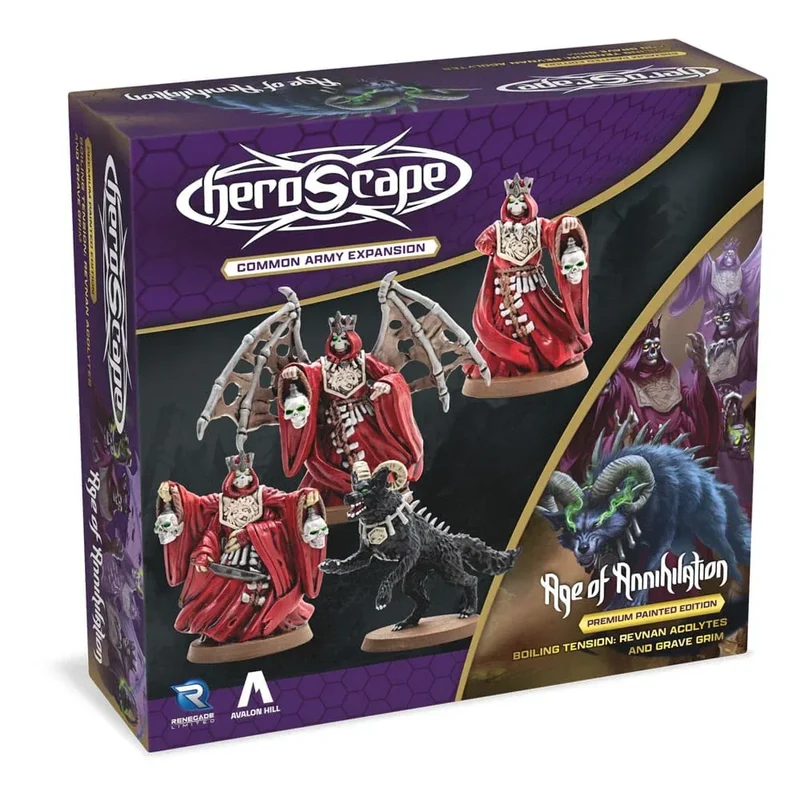 Heroscape Army Expansion Boiling Tension: Revnan Acolytes & Grave Grim *Engelsk Version*