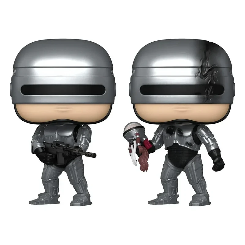 Robocop POP! Movies Figurer Robocop (Metallic) med Chase 9 cm Sortiment (6)