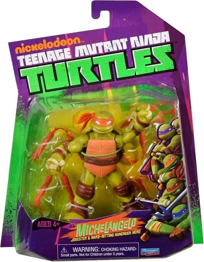 Teenage Mutant Ninja Turtles Världen av TMNT Action Figur Michelangelo 11 cm