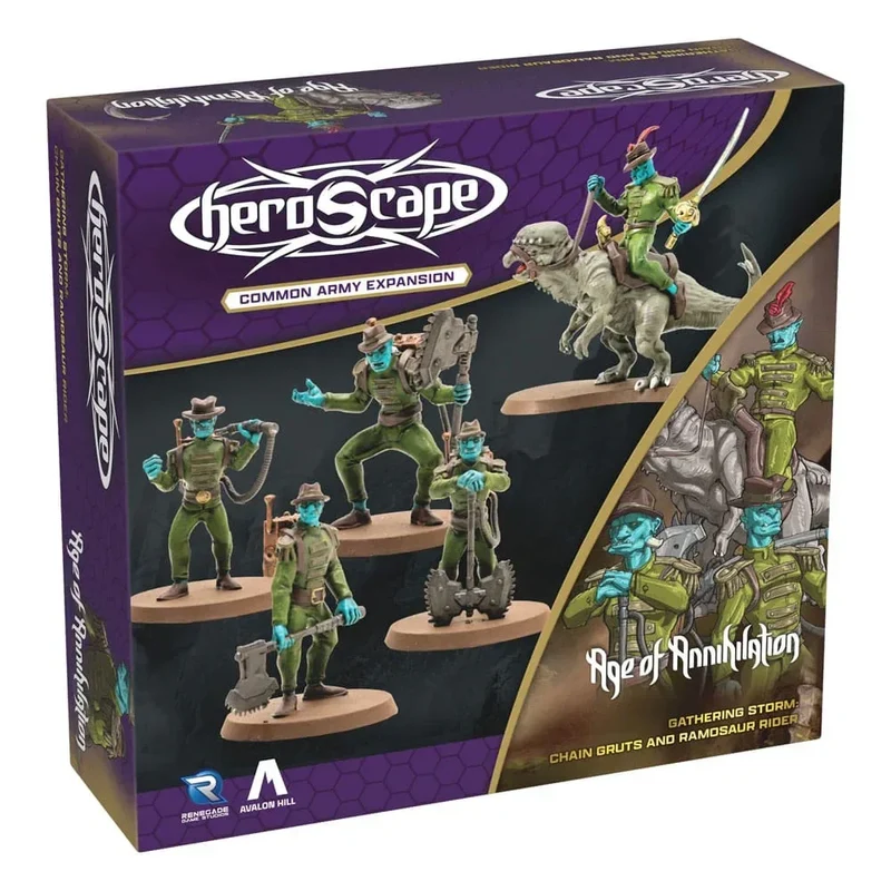 Heroscape Armé Expansion: Age of Annihilation Chain Gruts & Ramosaur Rider (Vanlig) *Engelsk Version*