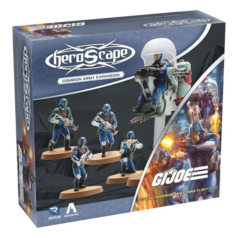 G.I.Joe Heroscape Arméutvidgning Cobra Troopers & Cobra Flight Pod (Vanlig) - Engelsk Version