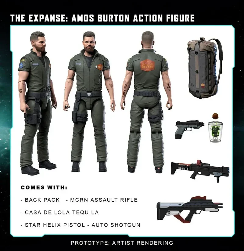 The Expanse Action Figur Amos Burton 20 cm
