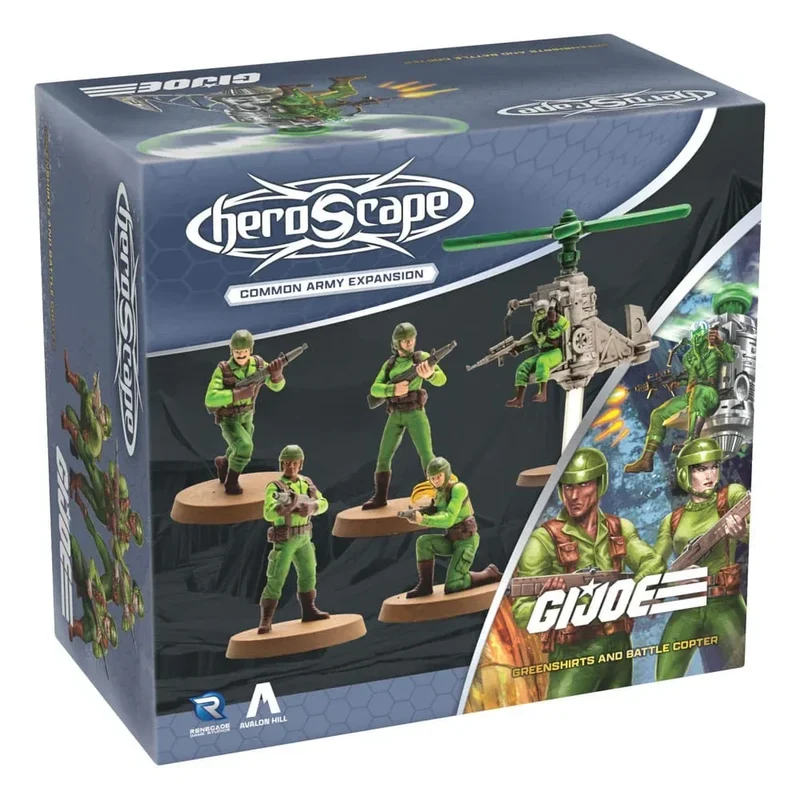 G.I.Joe Heroscape Arméexpansion: Greenshirts & Battle Copter (Vanlig) *Engelsk Version*