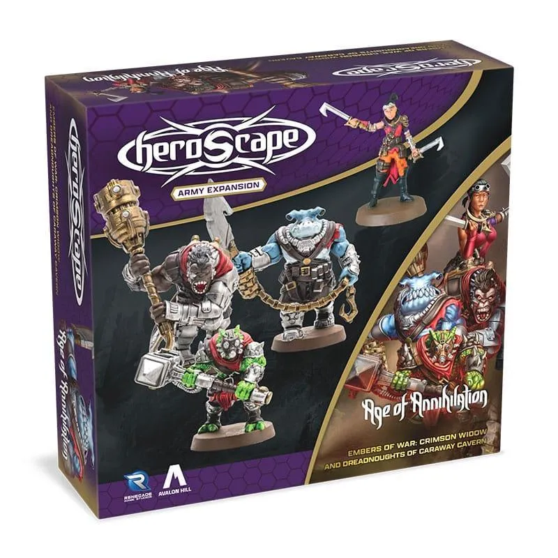 Heroscape Army Expansion: Embers of War - Crimson Widow & Dreadnoughts of Caraway Cavern