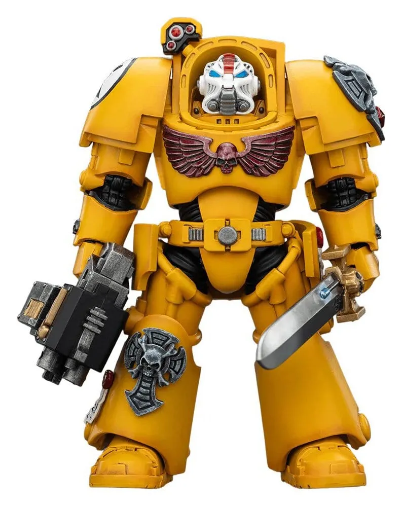 Warhammer 40,000 Action Figur Imperial Fists Terminator 1 med Power Sword och Storm Bolter 14 cm