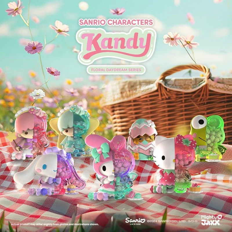 Sanrio Floral Daydream Kandy 4-tums Vinyl Figur Blind Box (6)