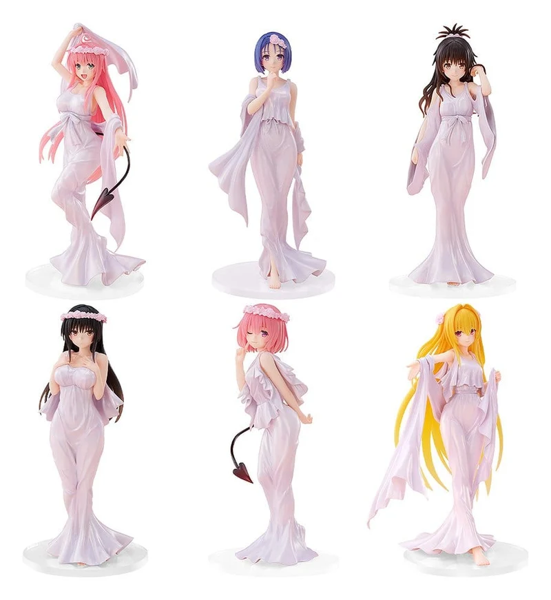 To Love-Ru Darkness Figuriner CHILLfigg Set 15:e: Gudinnans Klänning Ver. 16 cm Samling Blind Box (6)