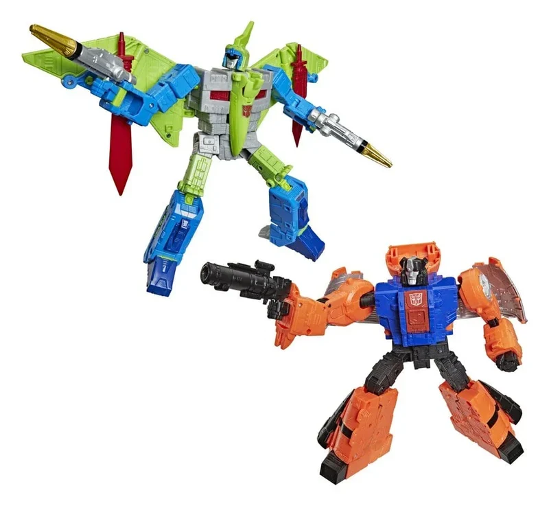 Transformers Age of the Primes Ledarklass Action Figur 2-Pack G2 G2 Dinobot Swoop & G2 Dinobot Sludge 19 cm