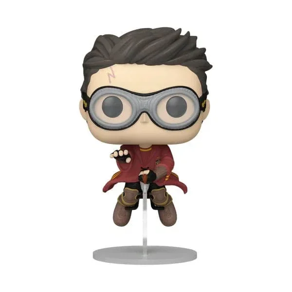 Harry Potter POP! Vinyl Figur Harry med Kvast (Quidditch) 9 cm