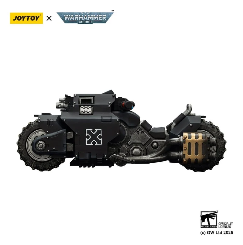 Warhammer 40,000 Raider-mönster Stridscykel Raven Guard med tvillingkopplade boltriflar 22 cm