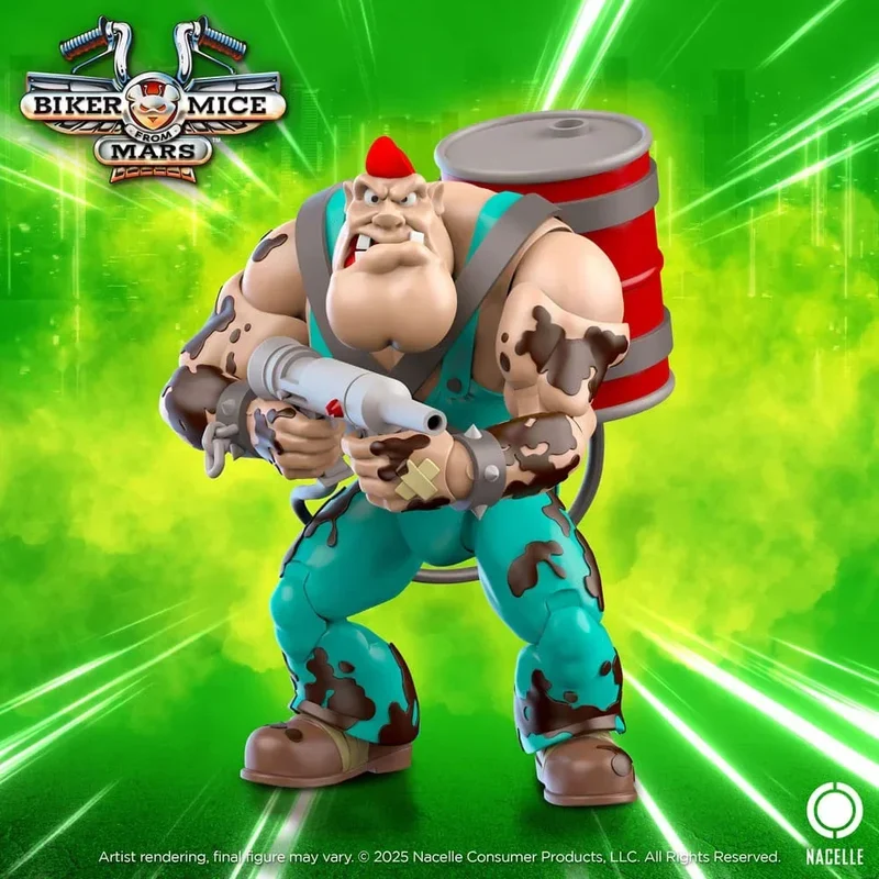 Biker Mice From Mars Action Figur Greasepit 18 cm